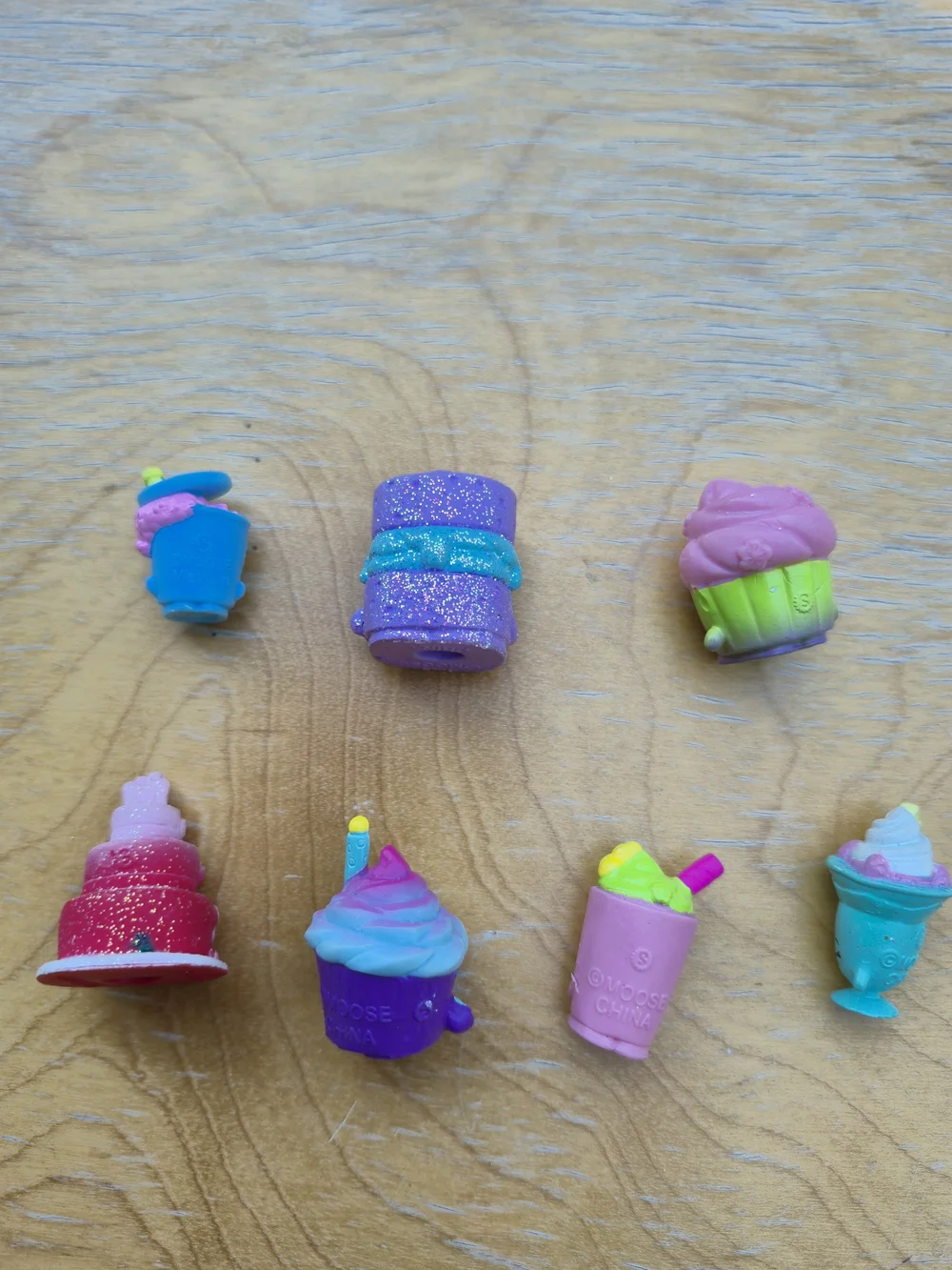 Shopkins Small Collectible Food Figures - Pink, Purple, Blue, Green, Yellow